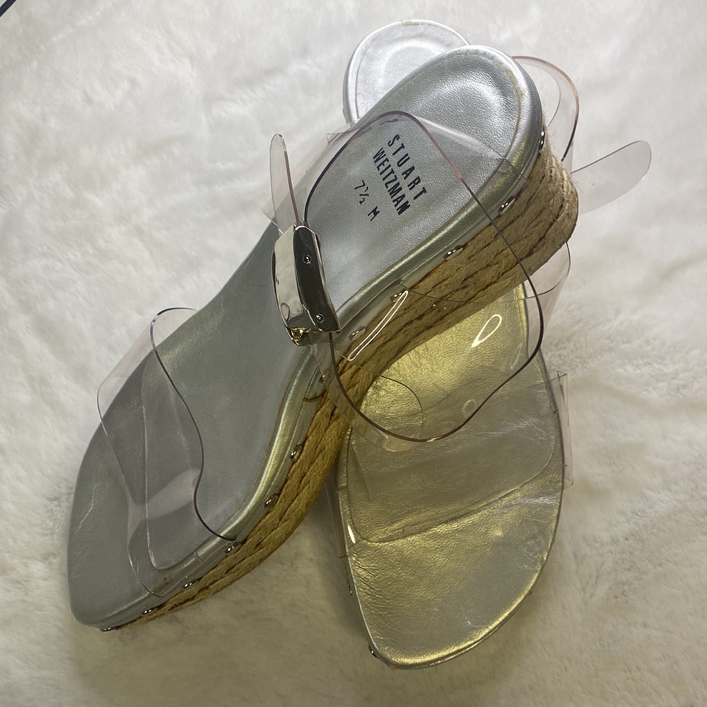 Stuart Weitzman Clear Wedge - image 1